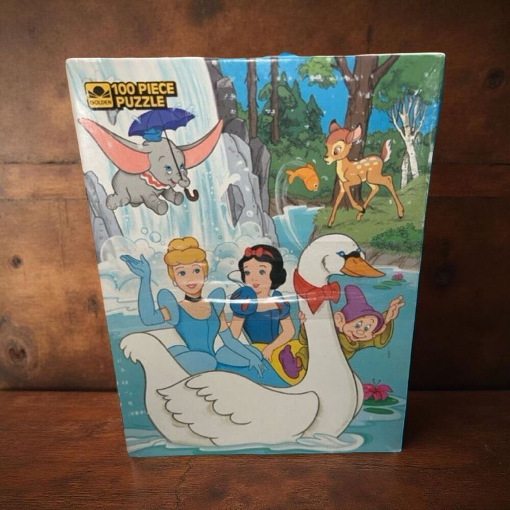 Vintage 1986 Walt Disney's Favorites Snow White Cinderella Dumbo Bambi Puzzle